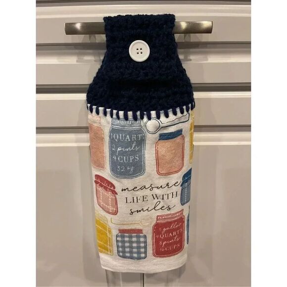 Crochet Top Kitchen Towel- Measure Life With Smiles - Picture 3 of 3